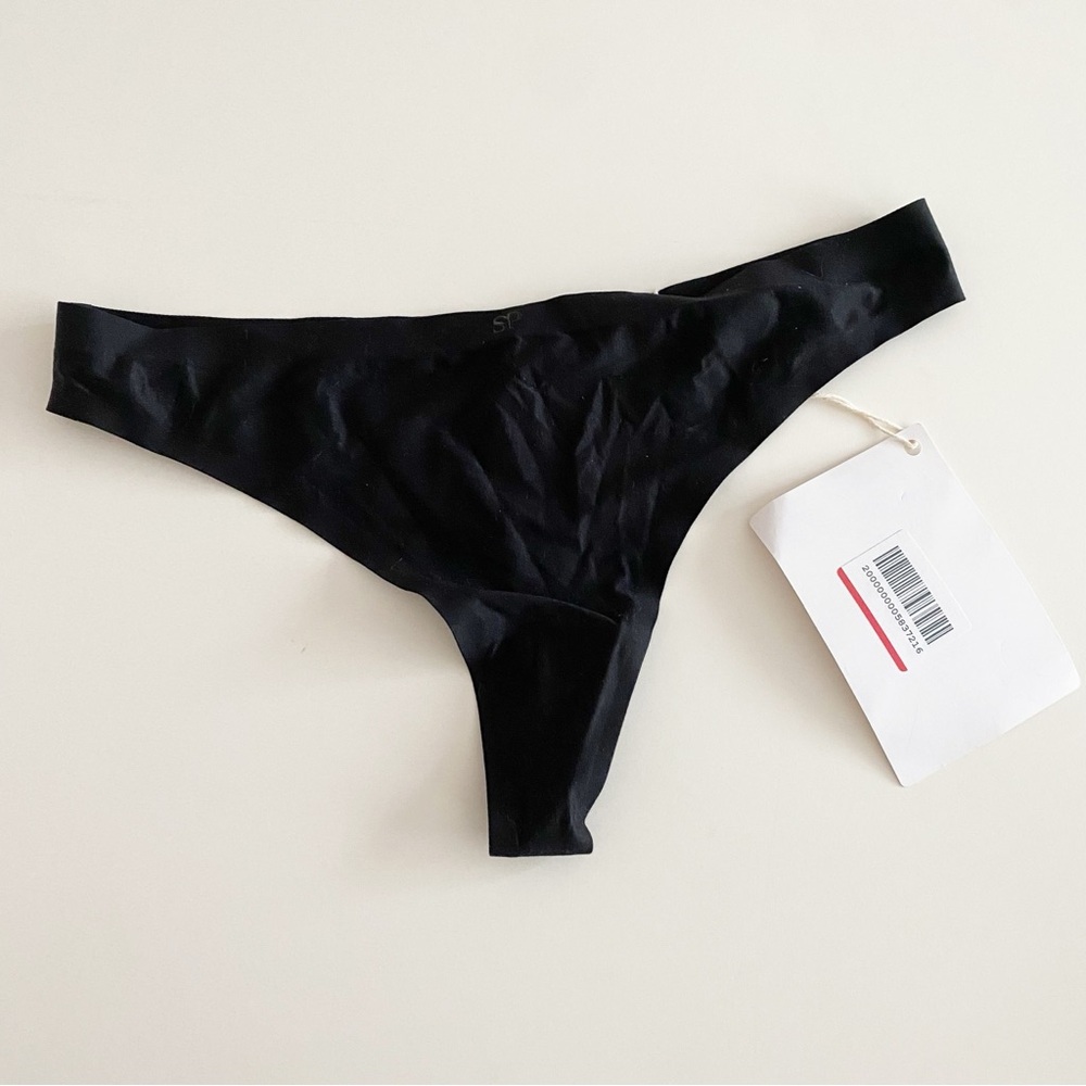NWT Simone Perele Black Thong Panties Women’s EU Size 3